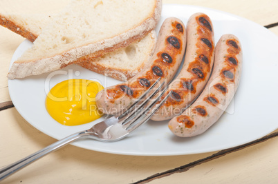 traditional German wurstel sausages