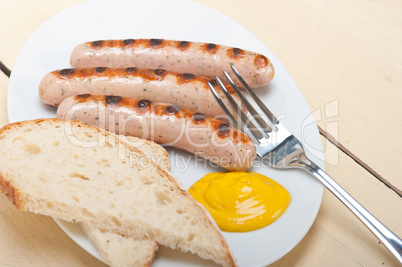 traditional German wurstel sausages