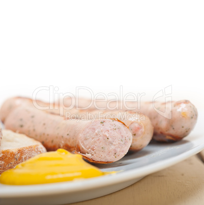 traditional German wurstel sausages