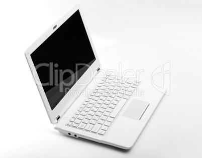 White laptop