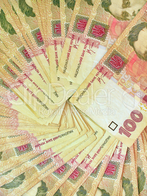 background of the Ukrainian money