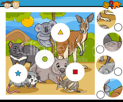 match pieces game cartoon