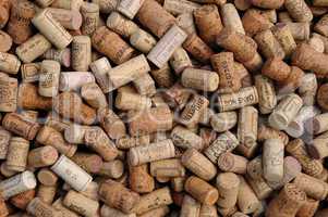 assortment of French wine corks