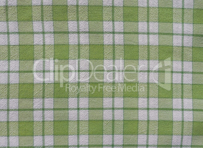 Green checkered tablecloth background