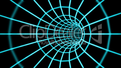 Abstract 3d tunnel from a grid.