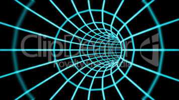 Abstract 3d tunnel from a grid.