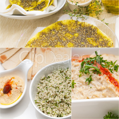 Arab middle eastern food collage