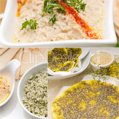 Arab middle eastern food collage