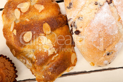 sweet bread cake selection