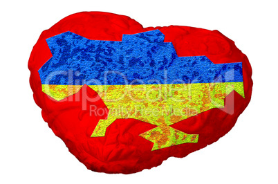 Herz der Ukraine, Herz mit Ukraine Karte