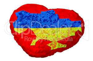 Herz der Ukraine, Herz mit Ukraine Karte