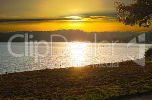 Sonnenuntergang am See