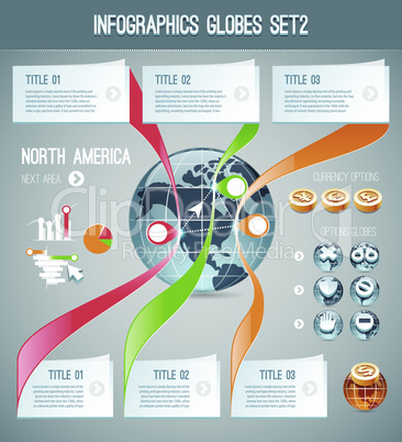 Infographics Globes Set2