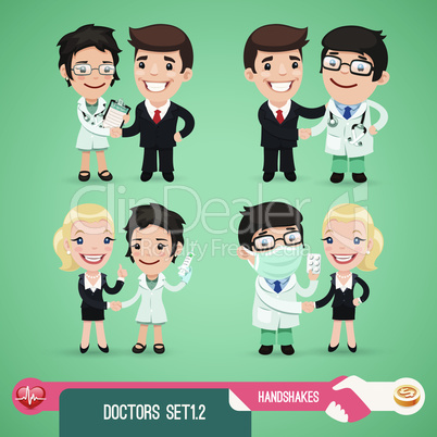 Doctors Cartoon Characters Set1.2