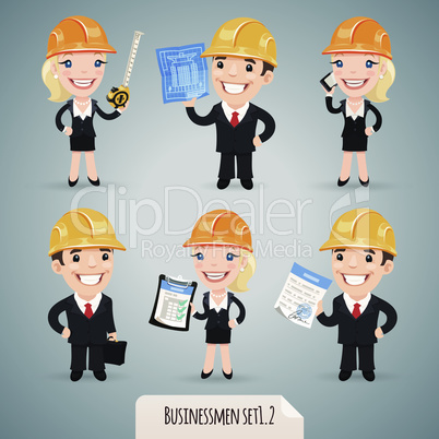 Businessmen Cartoon Characters Set1.2