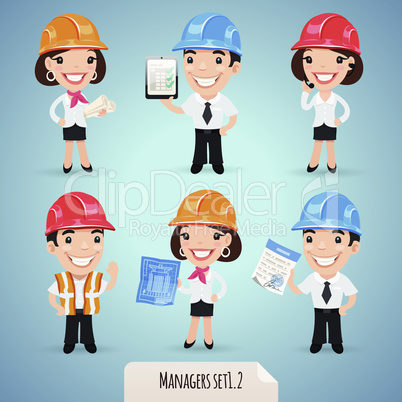 Managers Cartoon Characters Set1.2