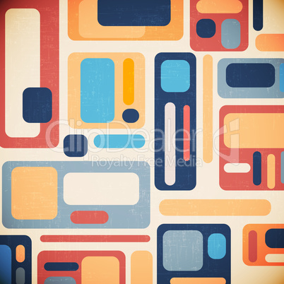 retro geometrical abstract background