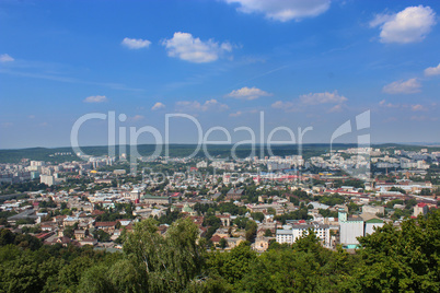 view to the house-tops in Lvov city