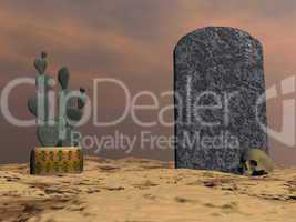 Tombstone - 3D render