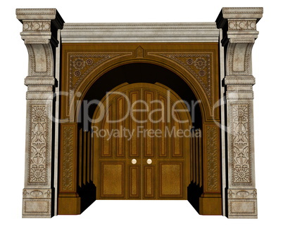 Palace entrance - 3D render