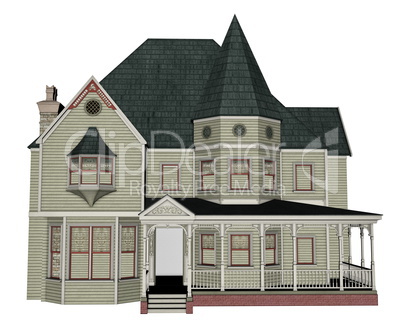 Victorian house - 3D render