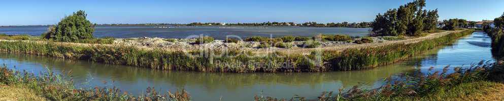 Sea channel, Camargue, France
