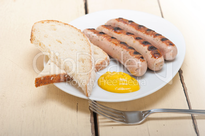 traditional German wurstel sausages