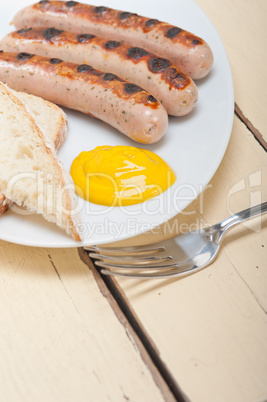 traditional German wurstel sausages