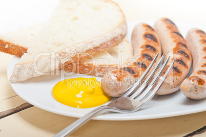 traditional German wurstel sausages