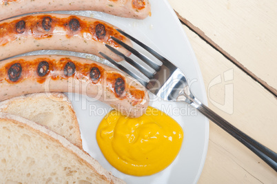 traditional German wurstel sausages