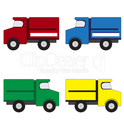 4 trucks