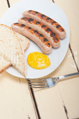 traditional German wurstel sausages