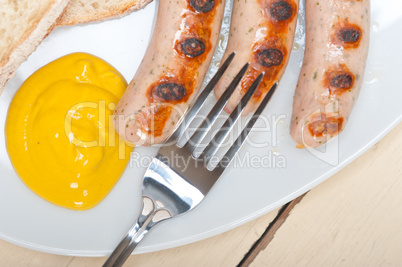 traditional German wurstel sausages