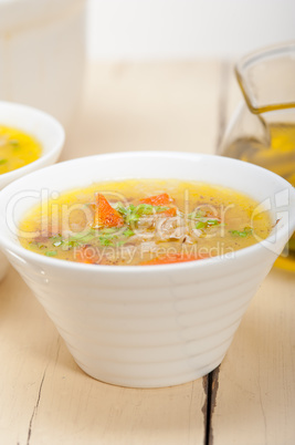 Syrian barley broth soup Aleppo style