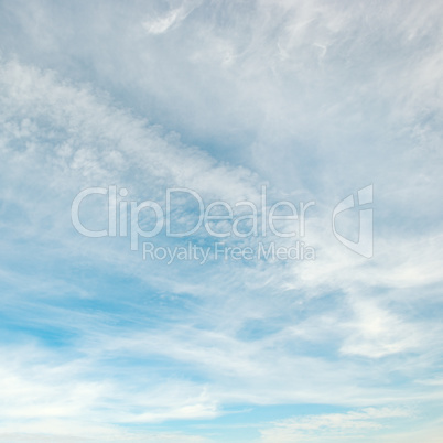 clouds in the blue sky