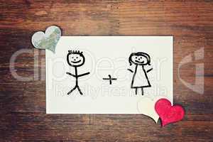 lovely greeting card - couple