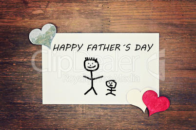lovely greeting card - happy fathers day
