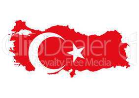 turkey flag map