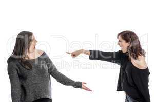 2 Mädchen streiten sich