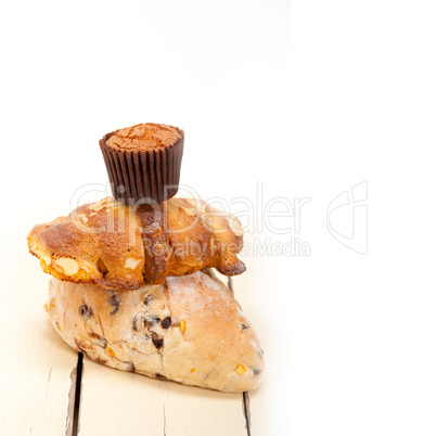 sweet bread cake selection