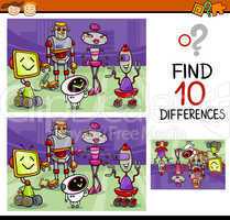 finding differences game cartoon