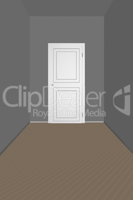 Door in empty room