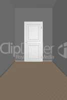 Door in empty room