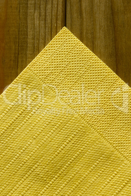 Yellow paper napkins