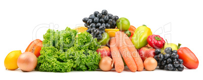 set fruit and vegetables