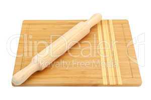 breadboard and rolling pin