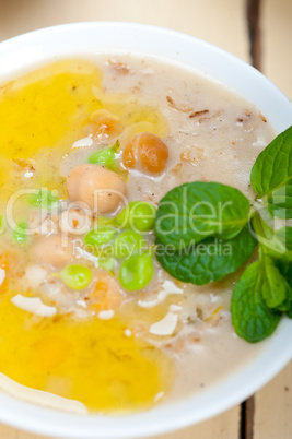 Hearty Middle Eastern Chickpea and Barley Soup