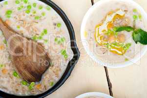 Hearty Middle Eastern Chickpea and Barley Soup