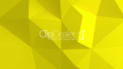 Abstract 3d background with polygonal pattern. Yellow color.