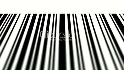 Barcode reading on white background. Depth of fields.